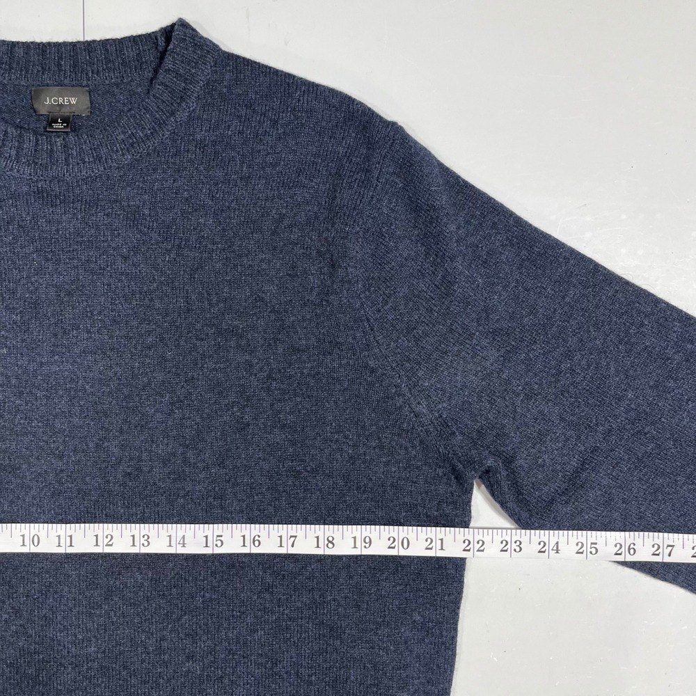 J.Crew Fisherman Quiet Luxury Merino Wool Crewneck Sweater Preppy Womens Large - Picture 6 of 8